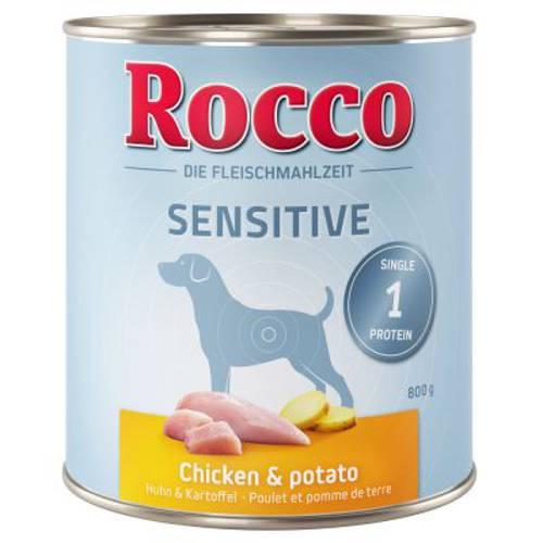 Rocco Sensitive, 6 x 800 g Indyk i ziemniaki - Rocco