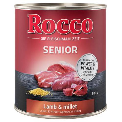 Rocco Senior, 6 x 800 g Drób z płatkami owsianymi -