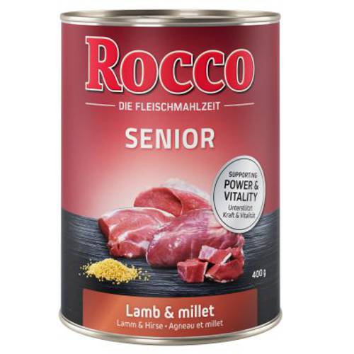 Rocco Senior, 6 x 400 g Drób z płatkami owsianymi -