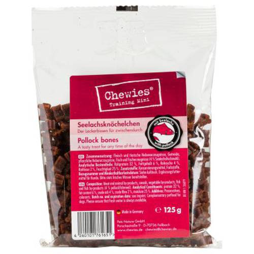 Chewies Mini kosteczki, półwilgotne Drób, 125 g - Chewies