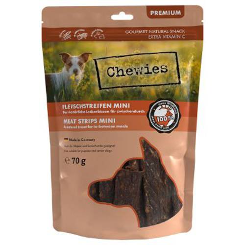 Pakiet mieszany Chewies mięsne paski Mini 8 x 70 g - Chewies