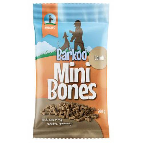 Barkoo Mini Bones półwilgotne, 200 g Z jagnięciną - Barkoo