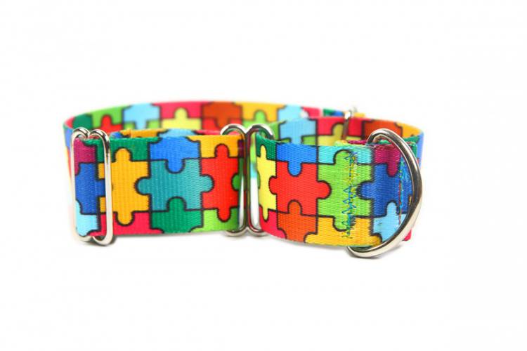 Obroża Zaciskowa Martingale - Puzzle 0587 25MM 34-36CM - matteo-company