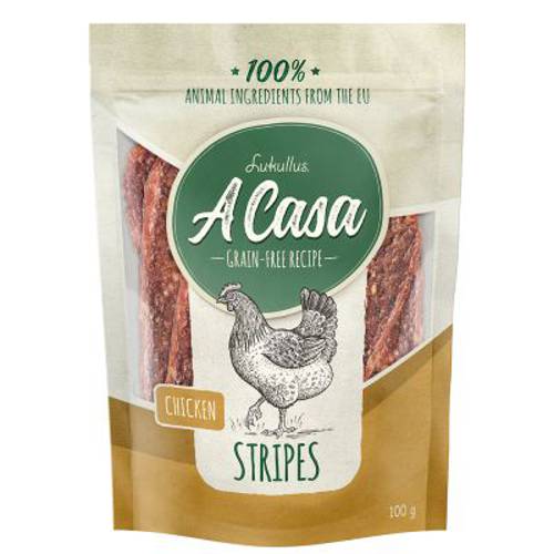 Lukullus A Casa Stripes, kurczak 100 g - Lukullus