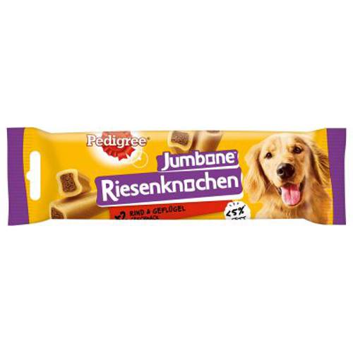 Pedigree Jumbone (Riesenknochen), z wołowiną Mini, 12 x 160 g (12 x 4 szt.) - Pedigree