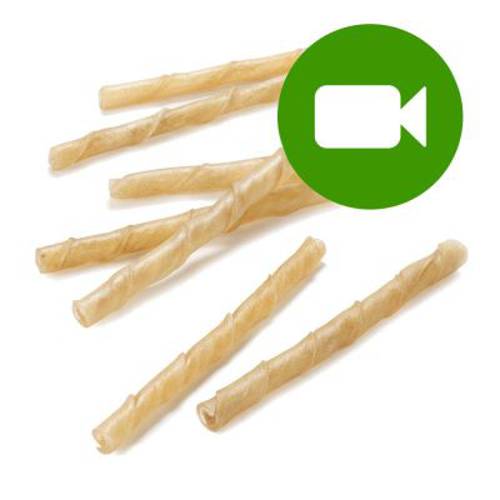 Barkoo Natur skręcane rurki do żucia 300 x ok. 12,5 cm - Barkoo