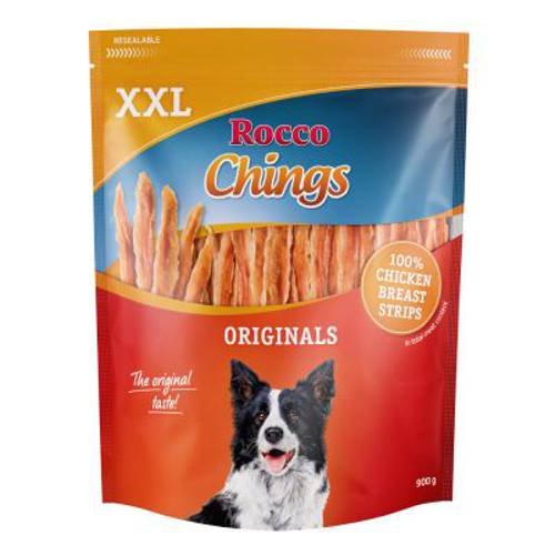 Rocco Chings XXL Pierś z kurczaka w paskach, 4 x 900 g - Rocco