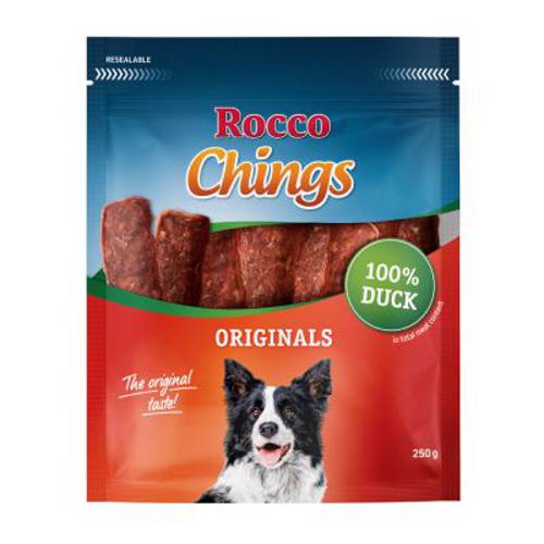 Rocco Chings Originals mięsne paski do żucia Wołowina, 150 g - Rocco