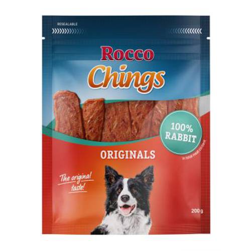 Rocco Chings Originals mięsne paski do żucia Wołowina, 150 g - Rocco