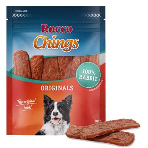 Rocco Chings Originals mięsne paski do żucia Wołowina, 150 g - Rocco