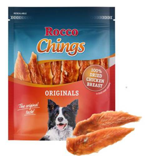 Rocco Chings Originals mięsne paski do żucia Wołowina, 150 g - Rocco