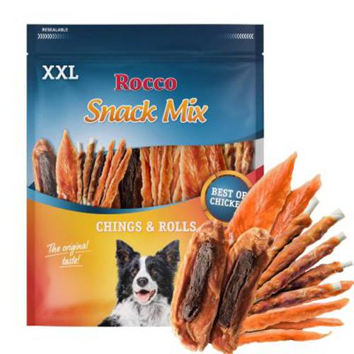 Rocco Rolls XXL pałeczki do żucia Filet z piersi kurczaka, 2 x 1kg -