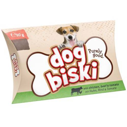 Briantos „DogBiski”, kurczak, wołowina i pomidory 1 x 90 g - Briantos