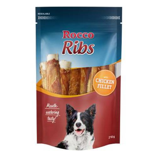 Rocco Ribs mięsne żeberka do żucia Z piersią z kaczki, 210 g - Rocco