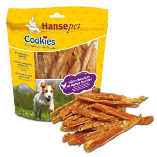 Cookie´s Delikatess paseczki z kurczakiem, półwilgotne 4 x 200 g - Hansepet
