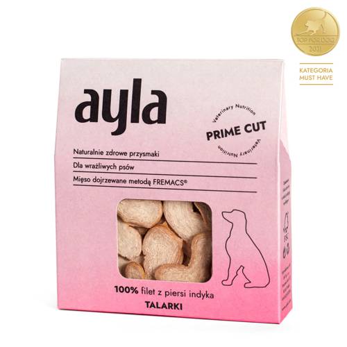 Przysmaki dla psa Ayla | Filet z piersi indyka | Prime Cut | Talarki