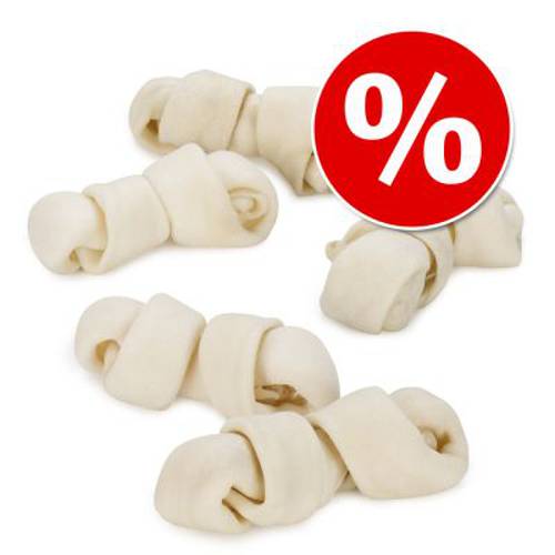 Pakiet Barkoo Natur kości do żucia z supełkiem, wołowe 12 x ok. 11 cm - Barkoo