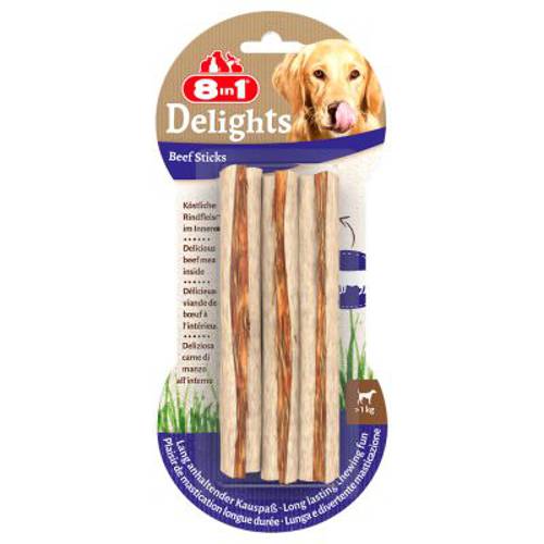8in1 Delights pałeczki z wołowiną 9 x 25 g - 8in1