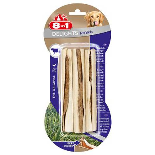 8in1 Delights pałeczki z wołowiną 9 x 25 g - 8in1