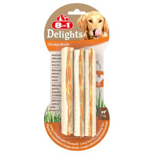 8in1 Delights pałeczki z kurczakiem 3 szt., 75 g - 8in1