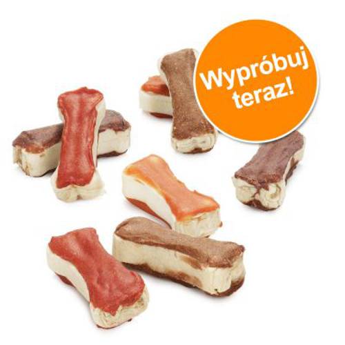 Mieszany pakiet Lukullus kości do gryzienia 2 x Kurczak, Wołowina, Łosoś (każdy 12 x 5 cm) - Lukullus