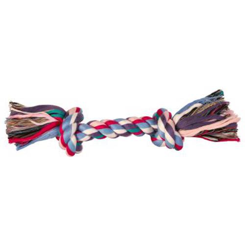 Trixie kolorowa lina do zabawy dla psa 15 cm z 2 węzłami - Trixie