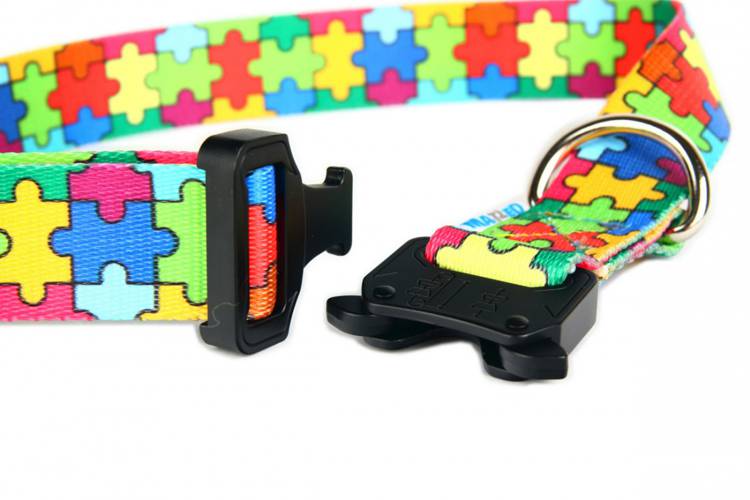 Obroża Klamra Metalowa - Puzzle 0537 30MM 44-76CM - matteo-company