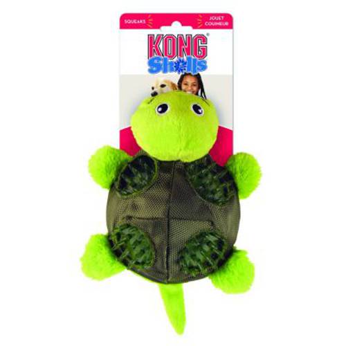 KONG Shells Turtle, żółw L, dł. x szer. x wys.: 28 x 21 x 8 cm - Kong