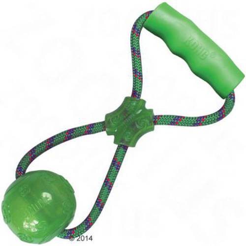 KONG Squeezz Ball z uchwytem Dł. ok. 32,5 cm, śr. piłki 8 cm - Kong