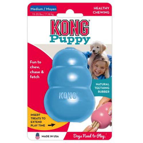 KONG Puppy M, niebieski - Kong