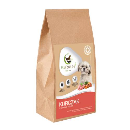 Karma sucha dla psa - Kurczak z batatami i ziołami 2kg - EcoFood24