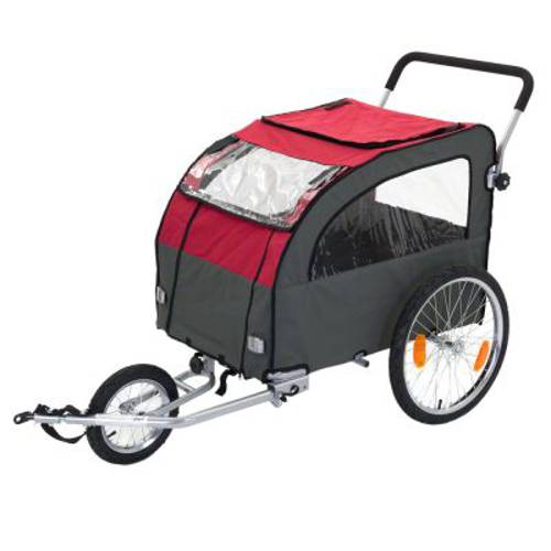 Przyczepka do roweru Globetrotter + Jogging-Kit  w zestawie Dł. x szer. x wys.: 162 x 81 x 104 cm - Zooplus Selection