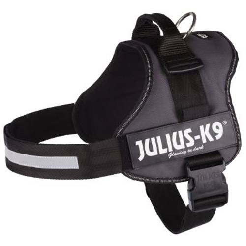 JULIUS-K9® Power Anthracite szelki dla psa Rozm. 0/M–L: 58–76 cm - JULIUS-K9