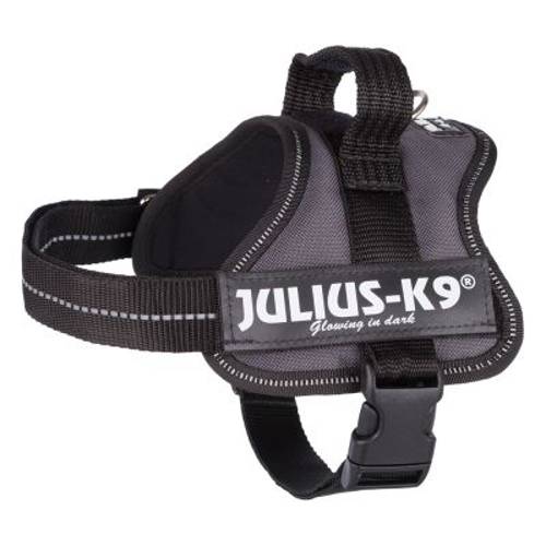 JULIUS-K9® Power Anthracite szelki dla psa Rozm. 0/M–L: 58–76 cm - JULIUS-K9