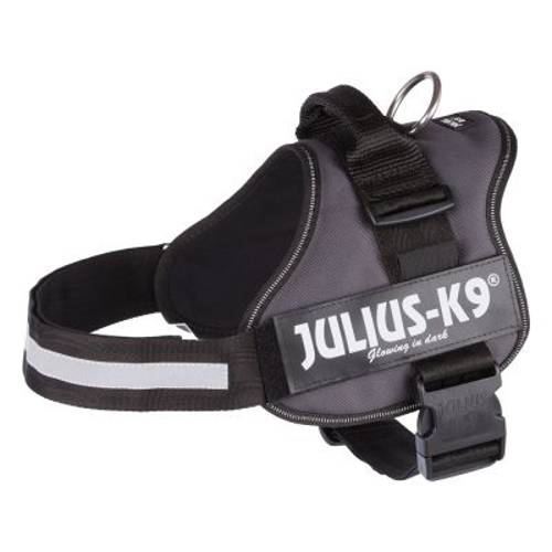 JULIUS-K9® Power Anthracite szelki dla psa Rozm. 0/M–L: 58–76 cm - JULIUS-K9