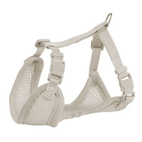Trixie Miękkie szelki dla szczeniąt ze smyczą 26-34 cm/10 mm, 200 cm, jasnoszary - Trixie