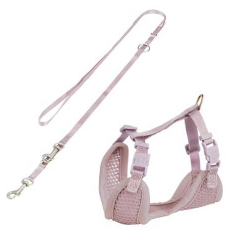 Trixie Miękkie szelki dla szczeniąt ze smyczą 26-34 cm/10 mm, 200 cm, liliowy - Trixie
