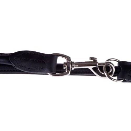 Smycz HUNTER Round & Soft, czarna Dł. x szer.: 200 x 1 cm - Hunter