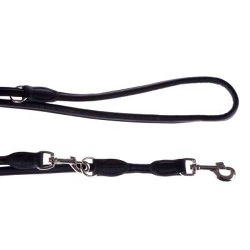 Smycz HUNTER Round & Soft, czarna Dł. x szer.: 200 x 1 cm - Hunter