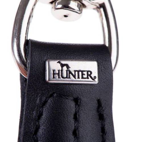 Smycz HUNTER Round & Soft, czarna Dł. x szer.: 200 x 1 cm - Hunter