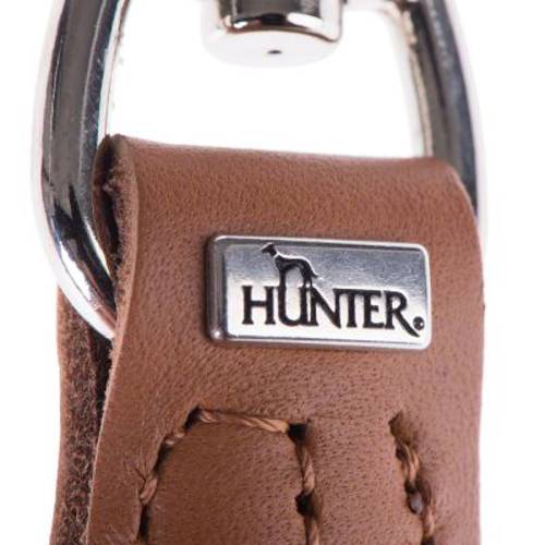 Smycz HUNTER Round & Soft, koniakowa Dł. x szer.: 200 x 1 cm - Hunter