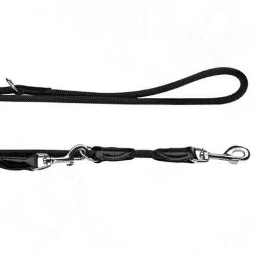 Smycz regulowana HUNTER Freestyle, czarna Dł. x szer.: 200 x 1 cm - Hunter
