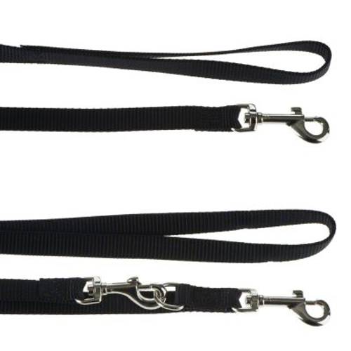 Smycz nylonowa HUNTER Ecco Sport, czarna Dł. x szer.: 200 x 1,5 cm, regulowana - Hunter