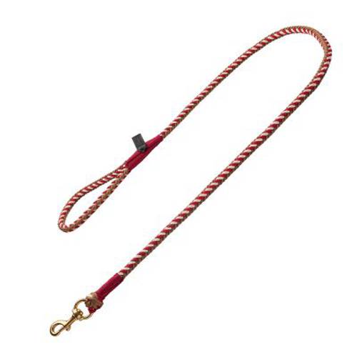 HUNTER smycz spacerowa Tinnum, czerwono-beżowa  Dł. x szer.: 140 cm x 14 mm - Hunter