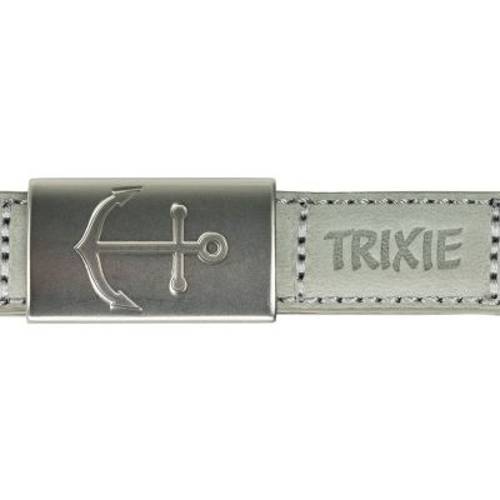 Trixie BE NORDIC skórzana smycz, jasnoszara XS-S: dł. x szer.: 120 cm x 15 mm - 