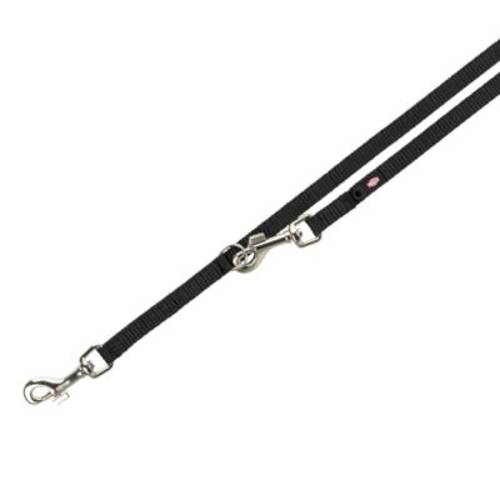 Trixie Premium Smycz przedłużana, czarna Rozmiar XS–S, dł. x szer.: 2 m x 15 mm - Trixie