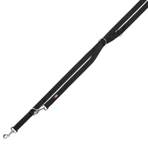 Trixie Premium Smycz przedłużana, czarna Rozmiar XS–S, dł. x szer.: 2 m x 15 mm - Trixie