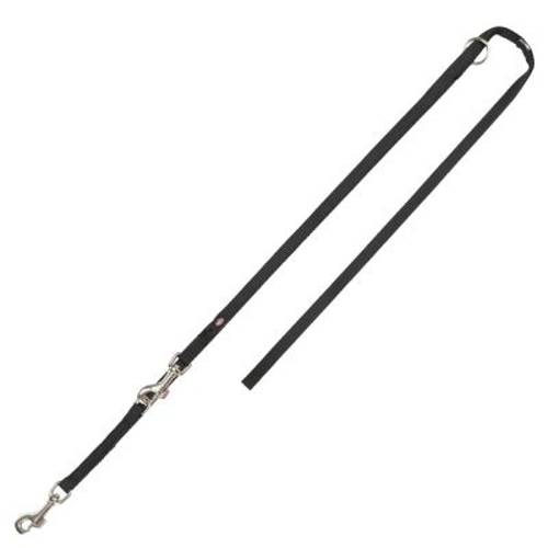 Trixie Premium Smycz przedłużana, czarna Rozmiar XS–S, dł. x szer.: 2 m x 15 mm - Trixie