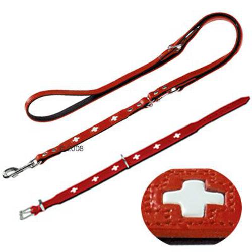 Komplet Hunter Swiss obroża + smycz Obwód szyi: 41-49 cm + smycz - Hunter