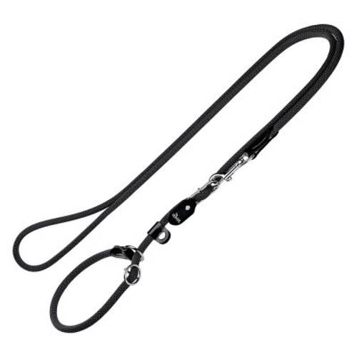 Smycz Hunter Retriever Freestyle, czarna Dł x Ø: 260 x 1 cm - Hunter